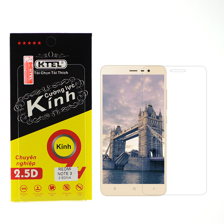 Kính Cường Lực Cho Điện Thoại Xiaomi Redmi Note 3 - Hàng Chính Hãng