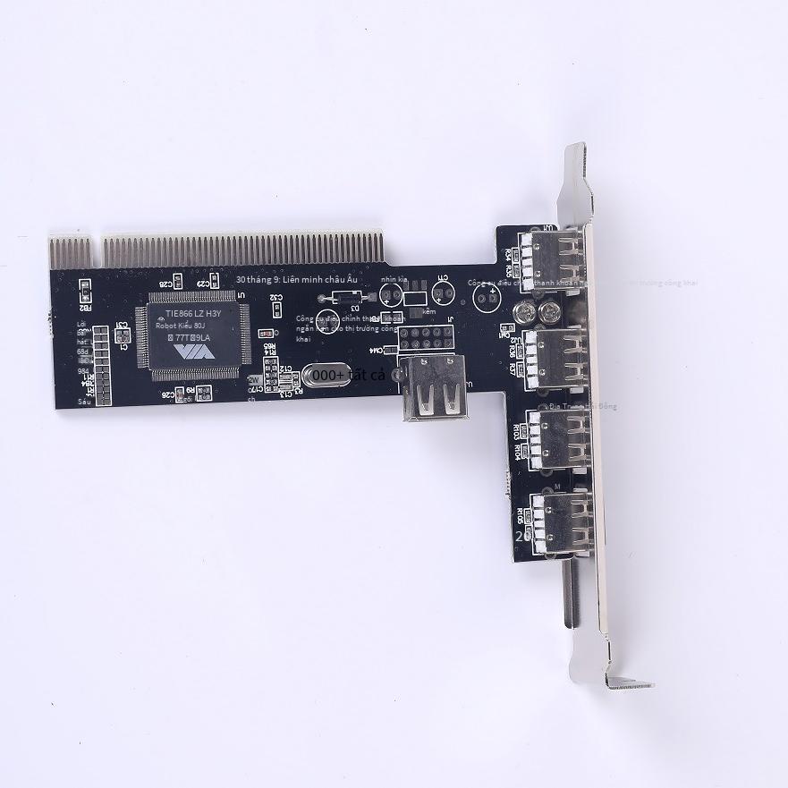 Giá thấp nhất PCI sang USB 2.0 plug-and-play drive-free desktop tích hợp thẻ chuyển 4+1 Thẻ mở rộng USB