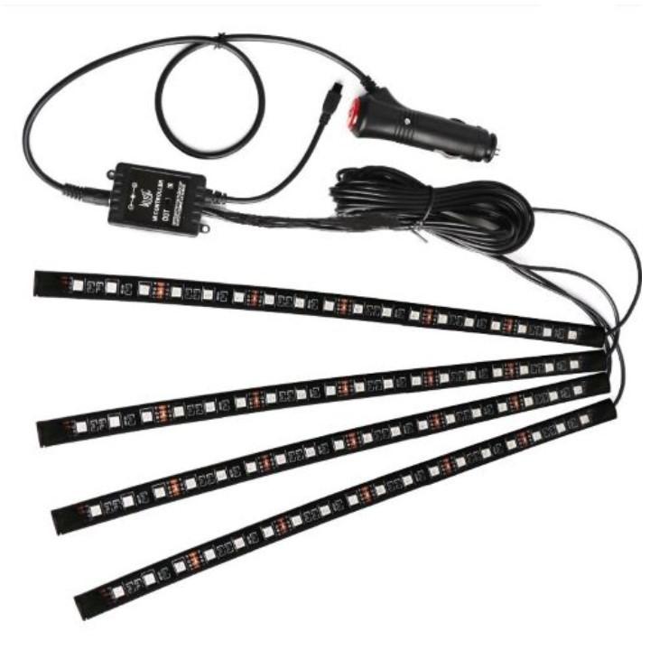 LED GẦM GHẾ DÀNH CHO YOBIS XE HƠI LOẠI 18 MẮT LED CẢM BIẾN ÂM THANH