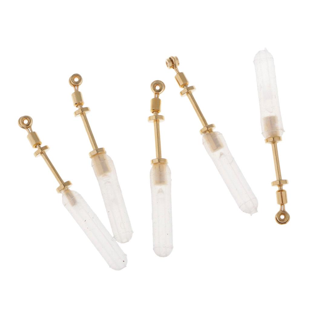 5pcs Copper Head Fishing Float Seat Vertical Buoy Carp Fishing Accessories L