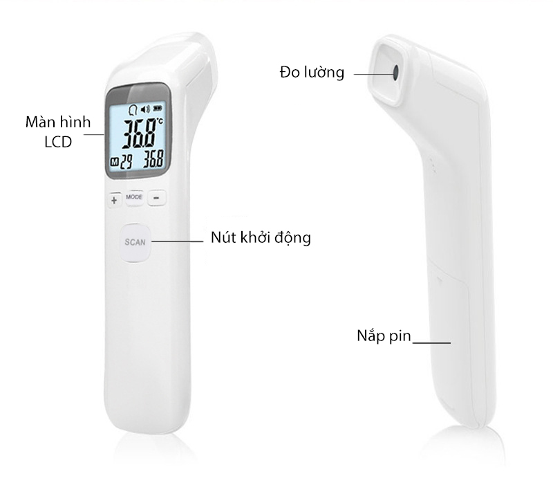 MÁY ĐO NHIỆT ĐỘ HỒNG NGOẠI, tiện lợi, dễ sử dụng - K1469