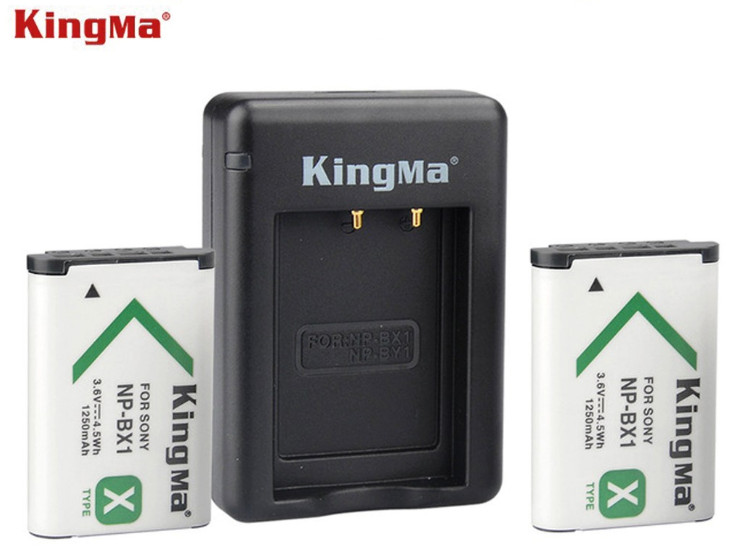 Combo 2 pin 1 sạc đôi Kingma for Sony NP-BX1 - Hàng chính hãng