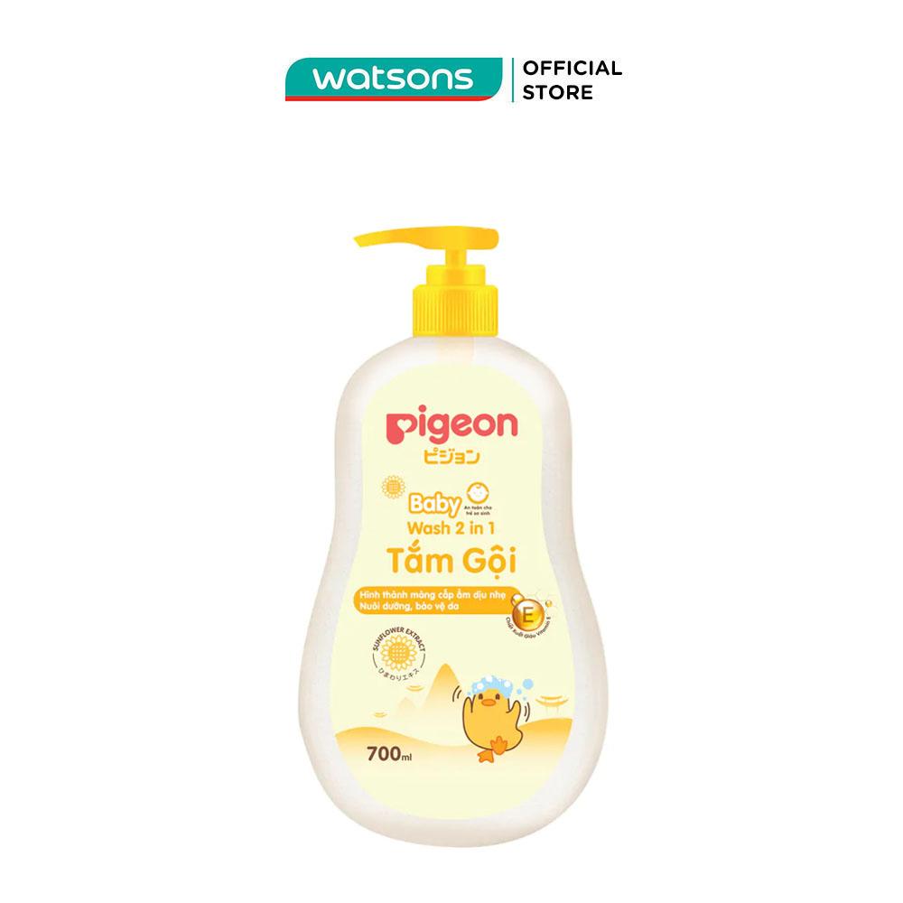 Gel Tắm Gội Trẻ Em Pigeon 2in1 Hương Hoa Hướng Dương 700ml