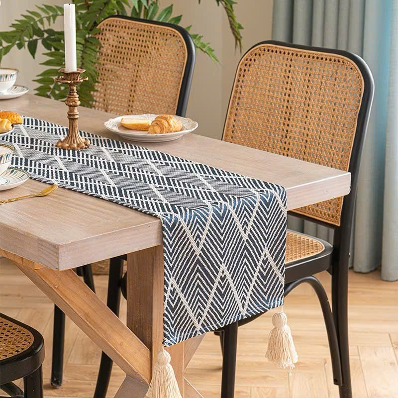 Khăn trải bàn, khăn decor kê tủ tivi bàn ăn trang trí nhà cửa