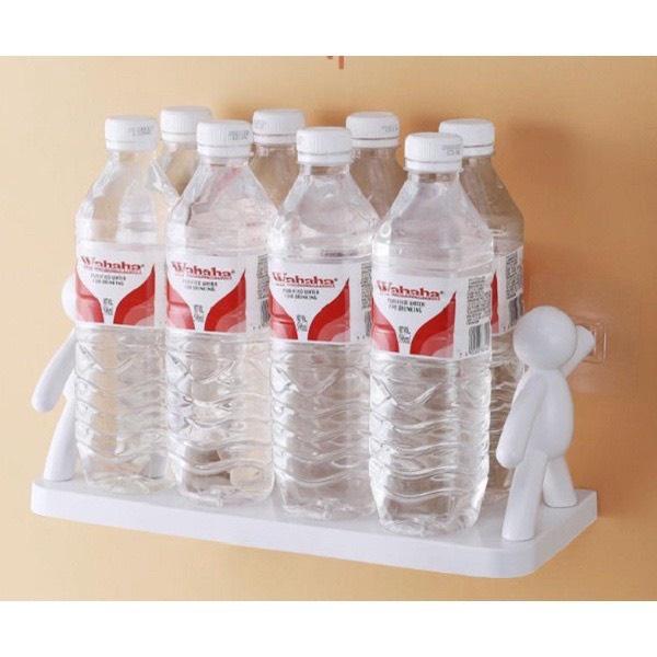 Kệ dán tường siêu dính hình người nhà tắm, nhà bếp, giá sách