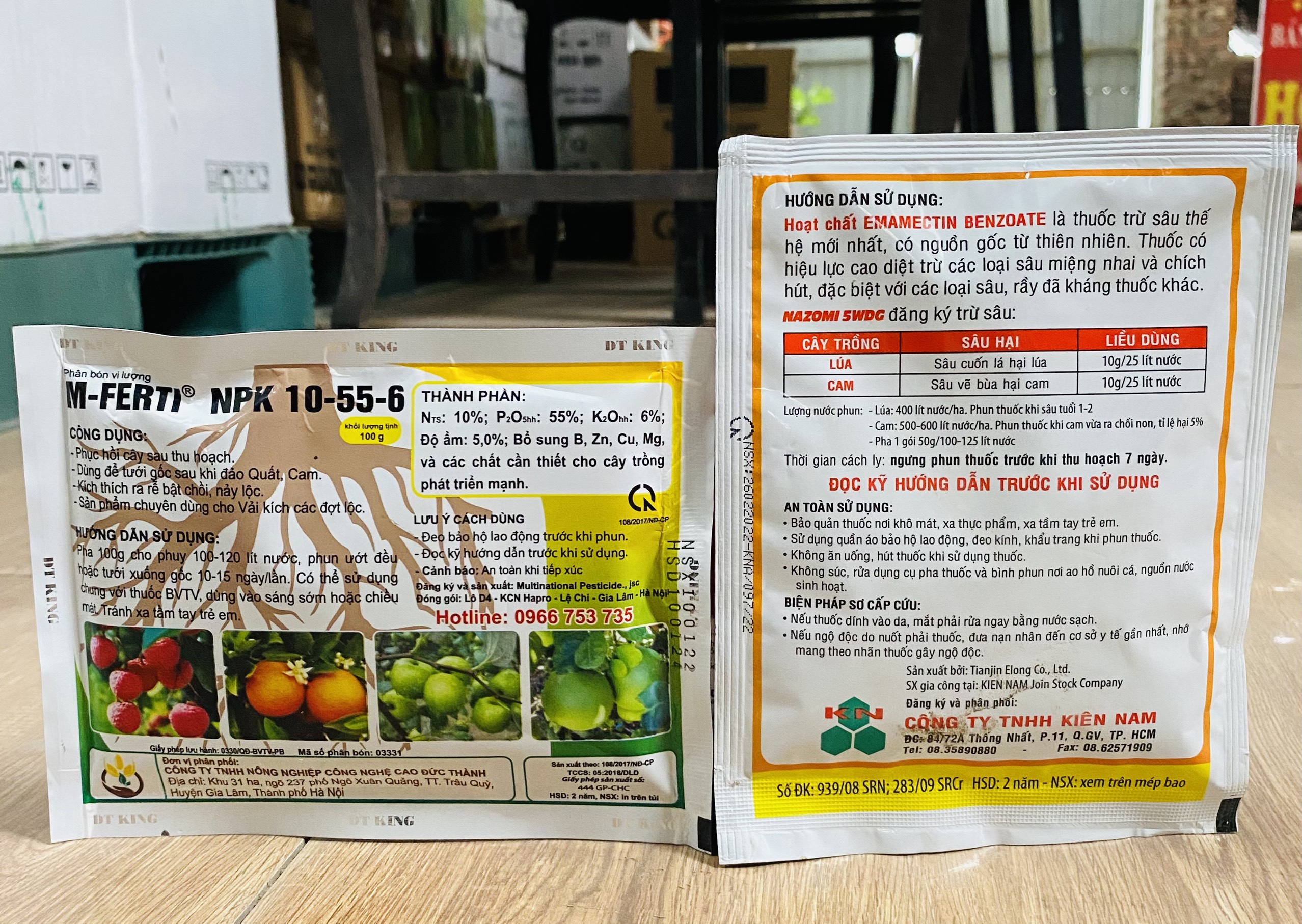 Combo sinh học NAZOMI 50g và phân bón lá DT-King 100g - Trừ sâu miệng nhai và chích hút, siêu kích rễ, xanh lá, khoẻ cây