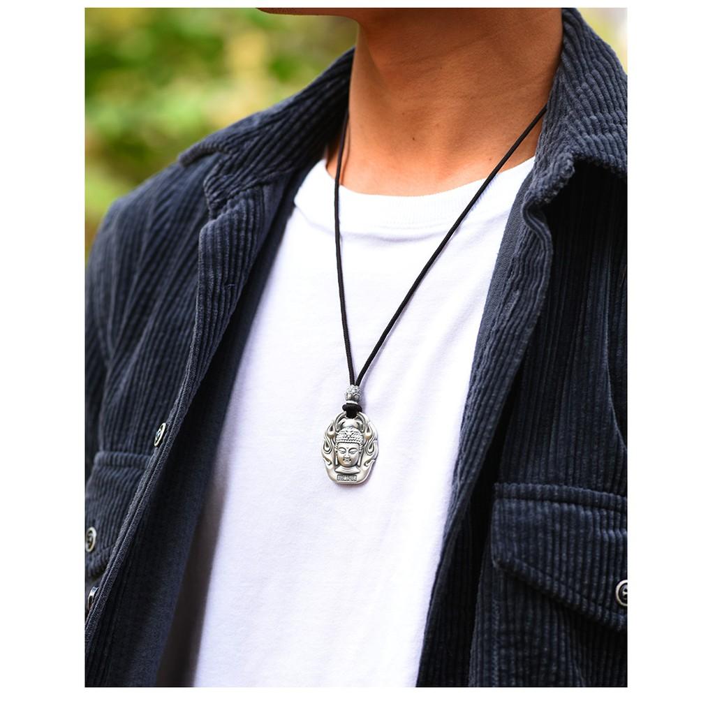 Mặt dây chuyền chạm Phật S925