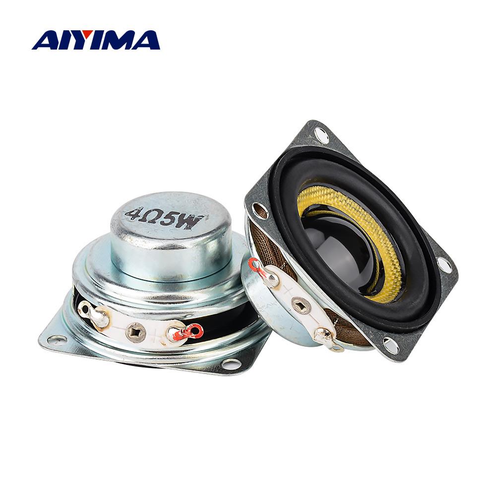 Aiyima 2pcs loa toàn diện 40mm 4 8 ohm 5W loa bluetooth khuếch đại nhà hát nhà Color: 8 Ohm speaker