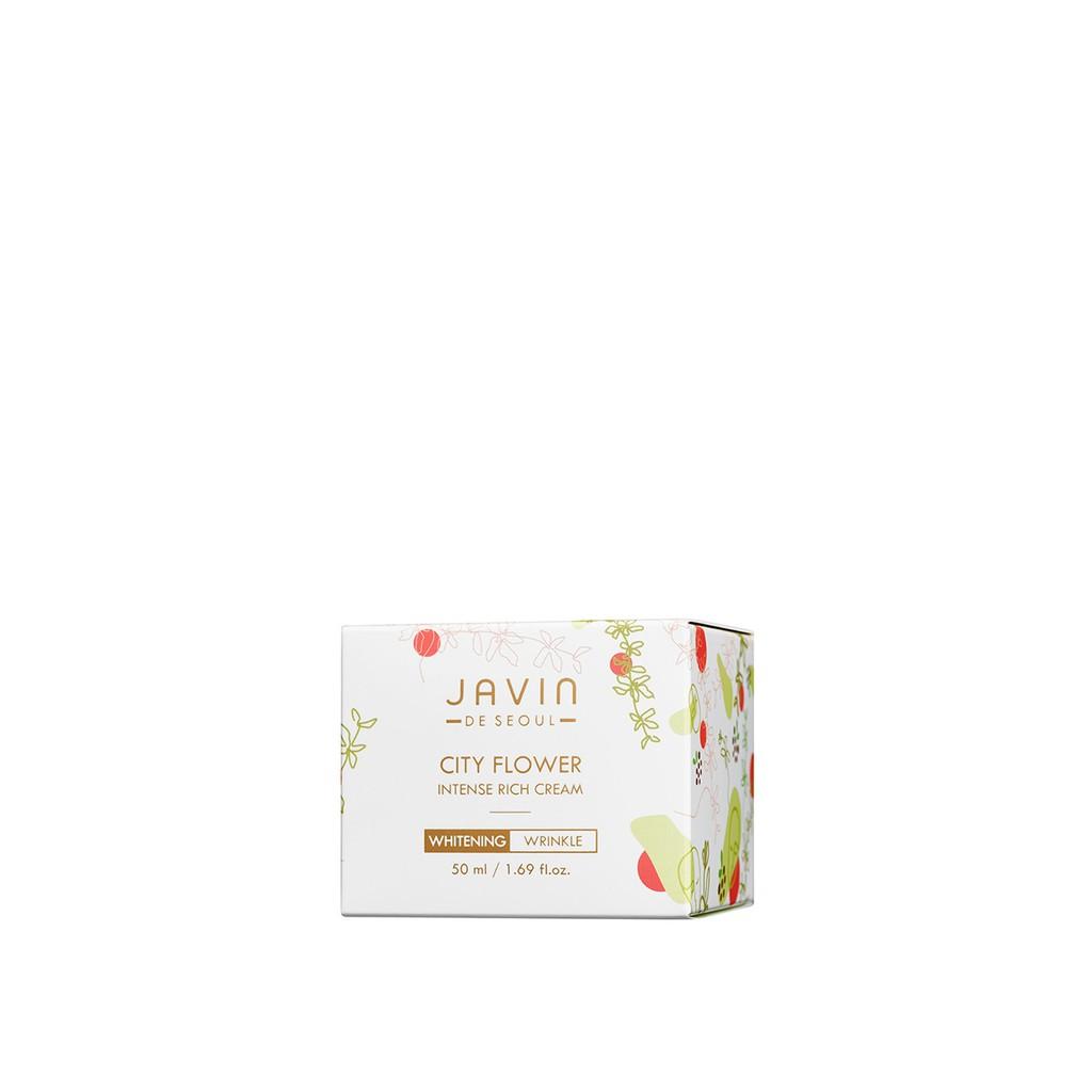 Kem dưỡng trắng, chống nhăn ban ngày Javin De Seoul City Flower Intense Rich Cream 50ml