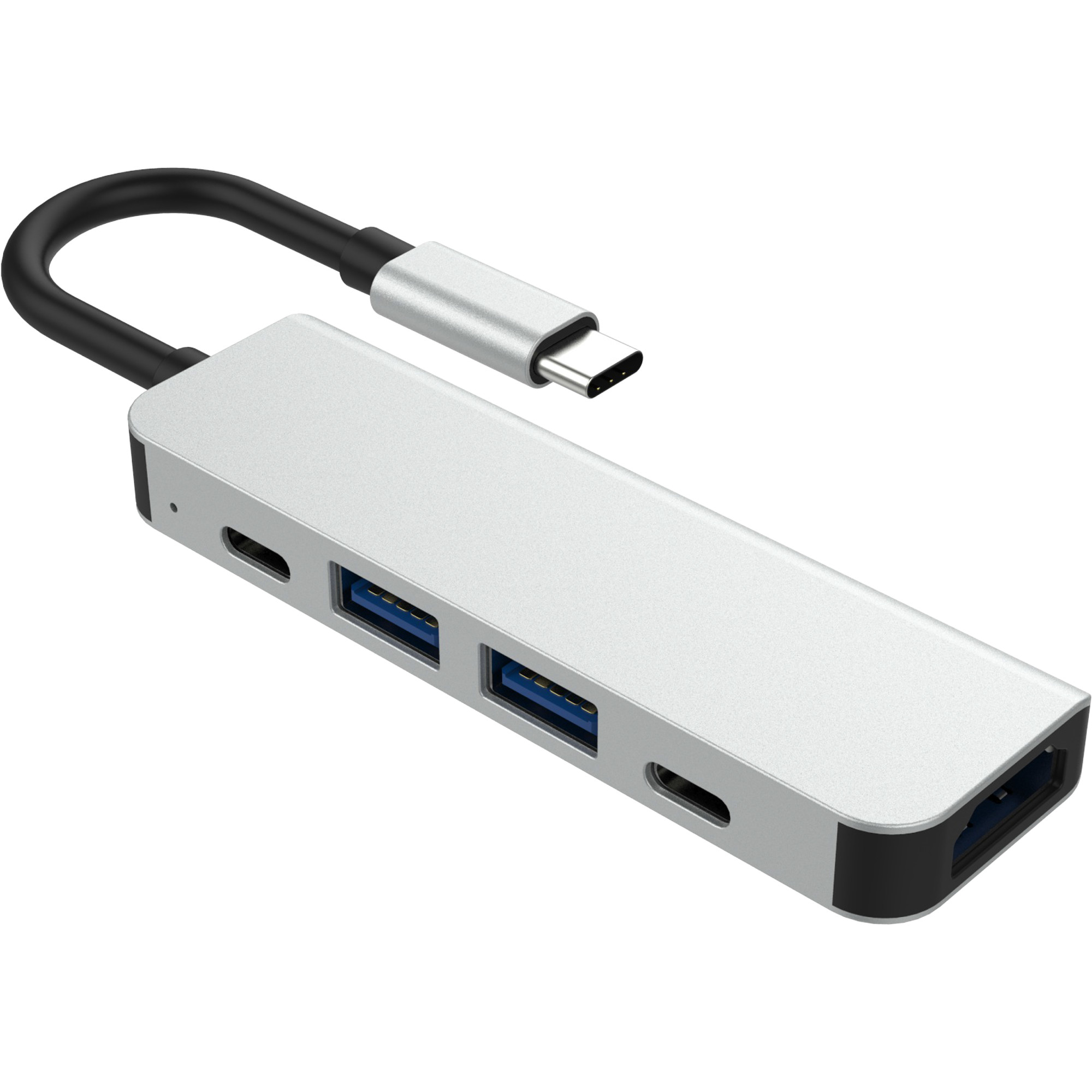 Hub usb type c chuẩn Thunderbolt 3 ra 5 cổng HDMI/ USB/ PD cho Samsung Dex, Laptop Dell Xps