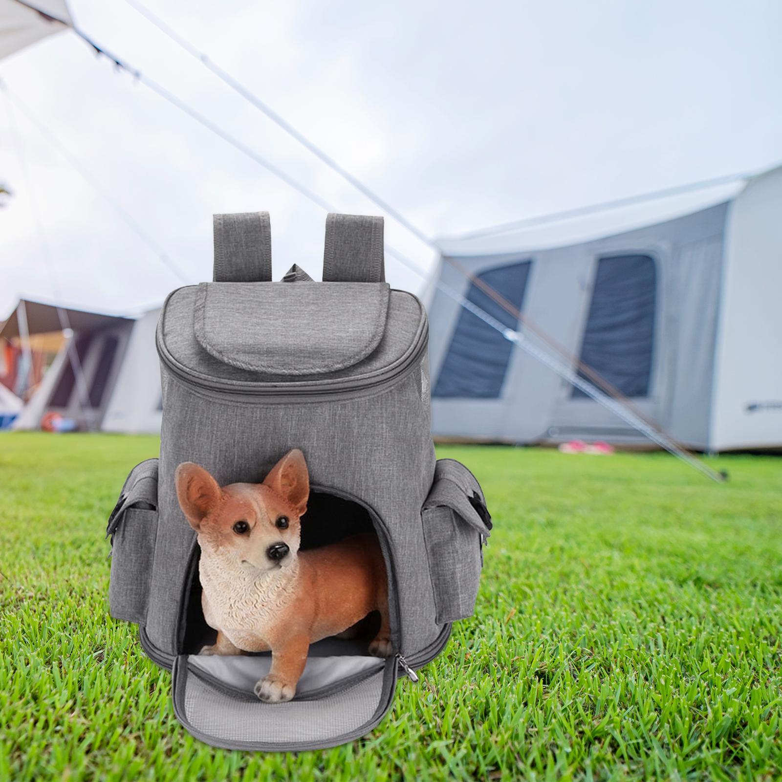 Pet Carrier Backpack Adjustable Strap Pet Travel Bag for Camping Outdoor Dog