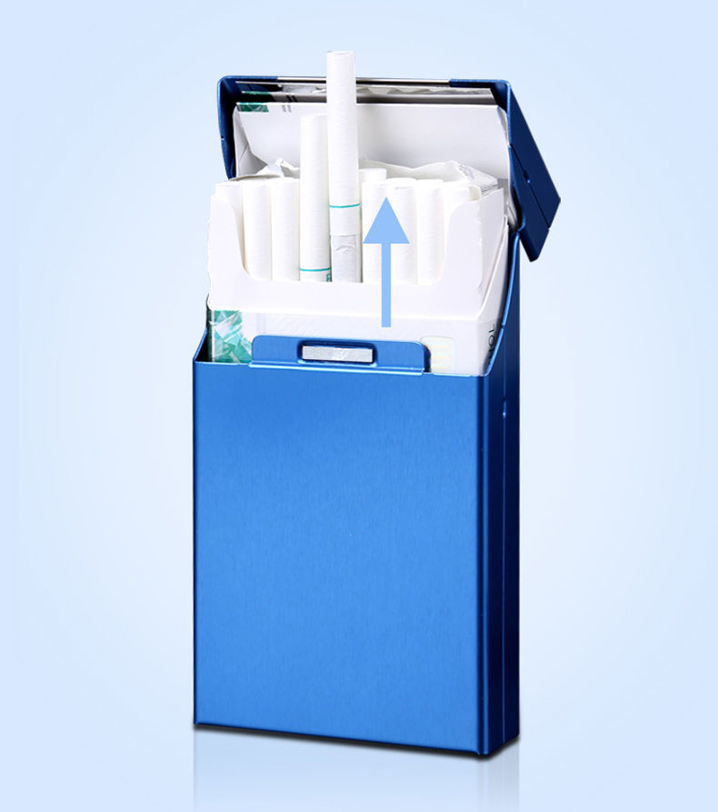 Hộp Đựng Thuốc 20 Điếu Dài Slim Hộp Nhôm Bóng Trơn