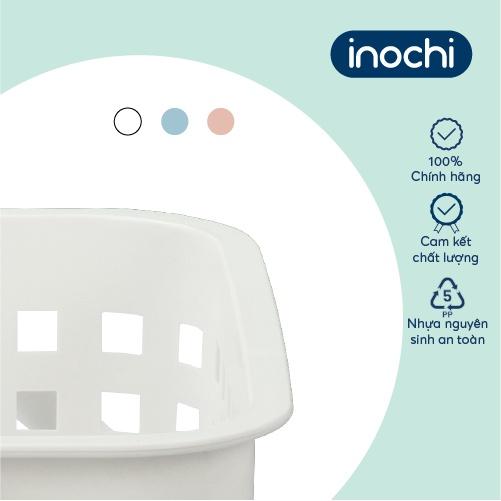 Giỏ xách quai giữa Inochi - Nachi màu Trắng/Hồng/Xanh