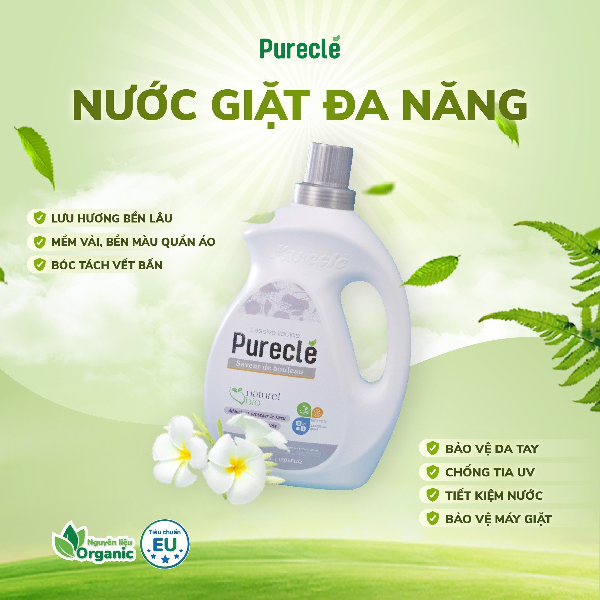 Nước giặt xả Pureclé