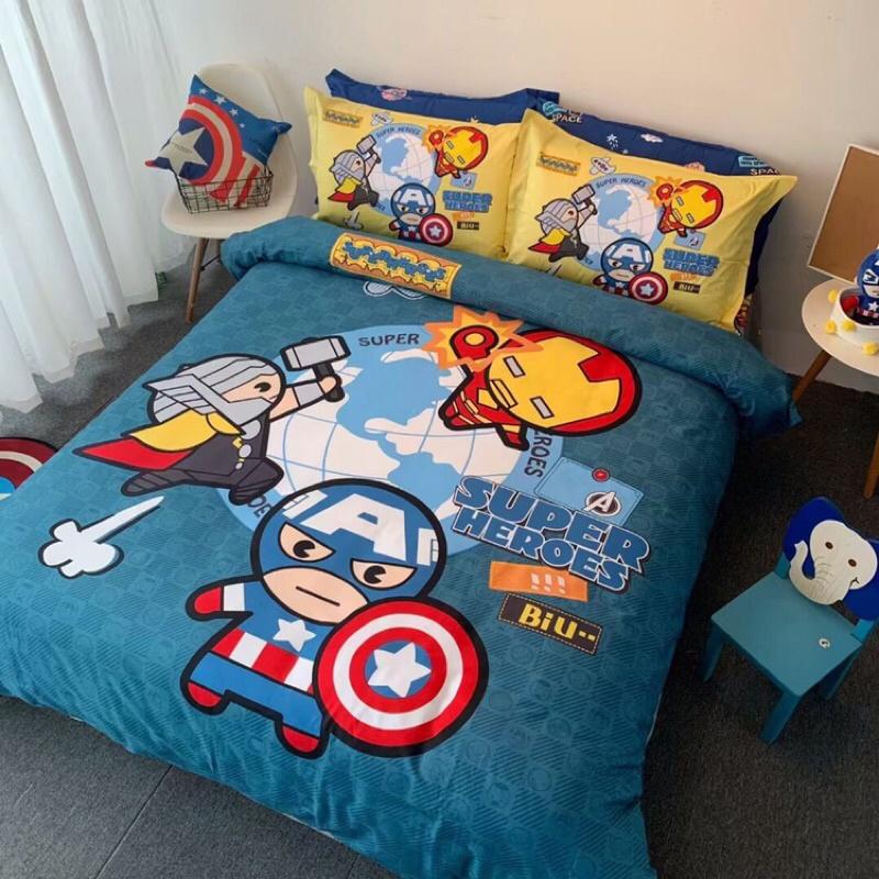 Bộ chăn ga gối Cotton lụa Disney 4 món