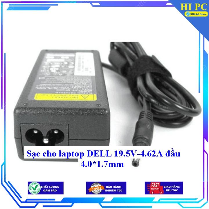 Sạc cho laptop DELL 19.5V-4.62A đầu 4.0*1.7mm - Kèm Dây nguồn - Hàng Nhập Khẩu