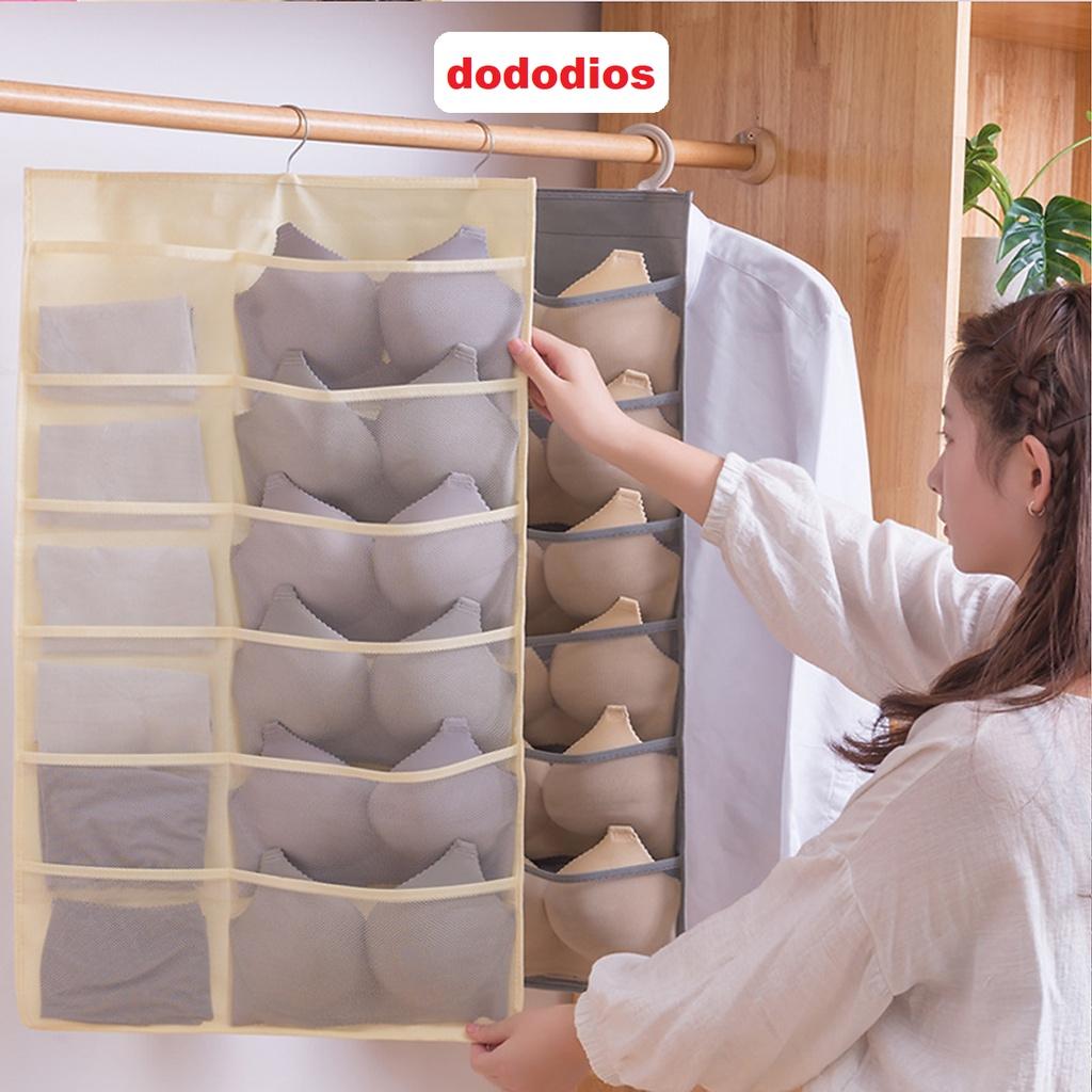 Túi Treo Đồ Lót dododios 2 Mặt 30 Ngăn Hàng Loại 1 Siêu Dày