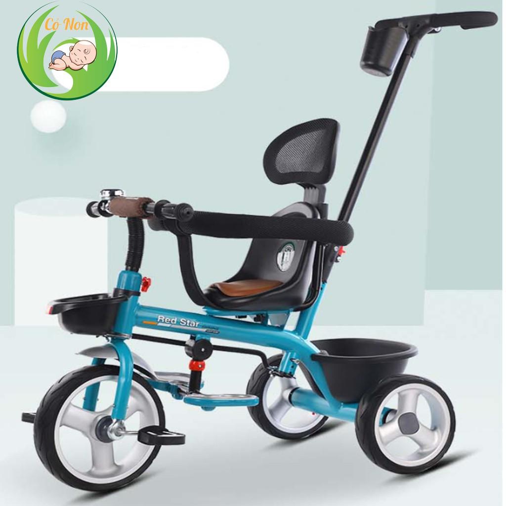 Xe đẩy 3 bánh mái che yên bọc da cao cấp