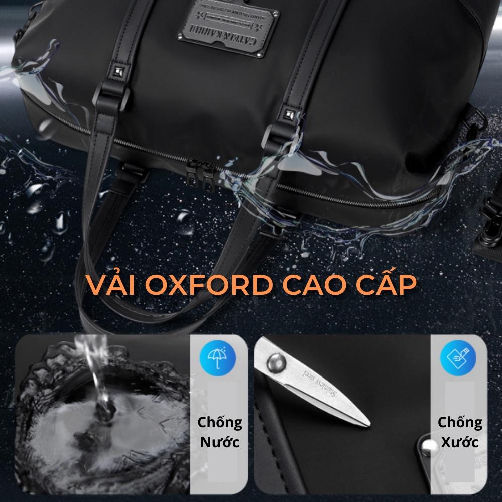 Túi xách du lịch Catei Karrui, túi trống chất liệu vải oxford cao cấp chống thấm nước, chống bụi - 