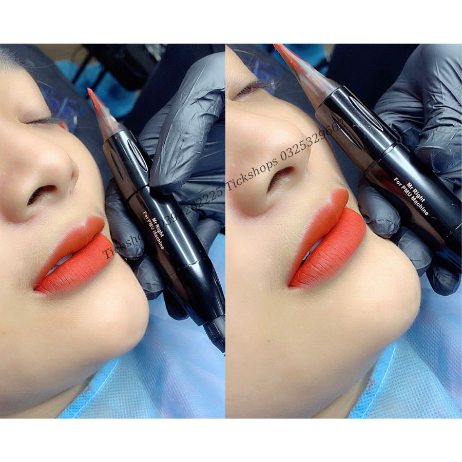 MÁY phun xăm PEN MINI 2 đầu TÍCH ĐIỆN  MR.RIGHT