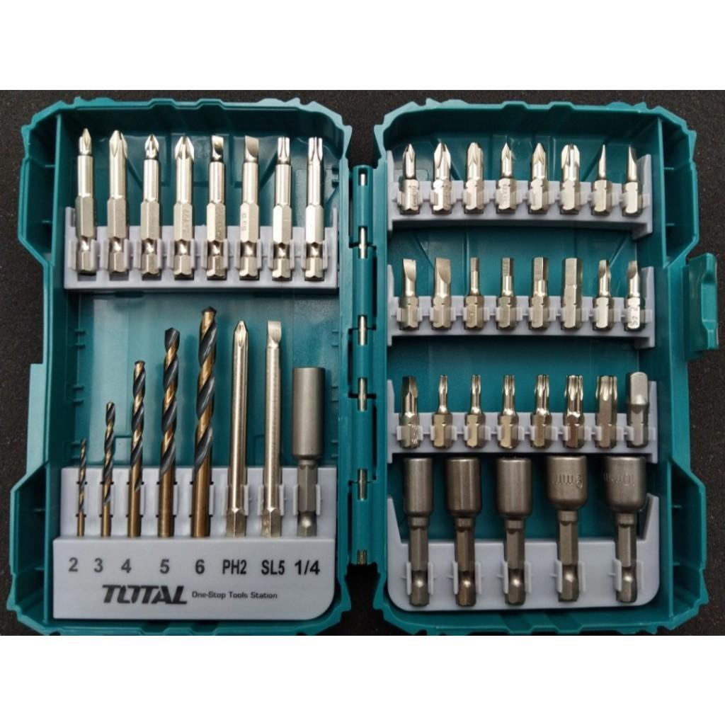 BỘ 45 MŨI SIẾT VÍT XOẮN TOTAL TACSDL24501 - HÀNG CHÍNH HÃNG