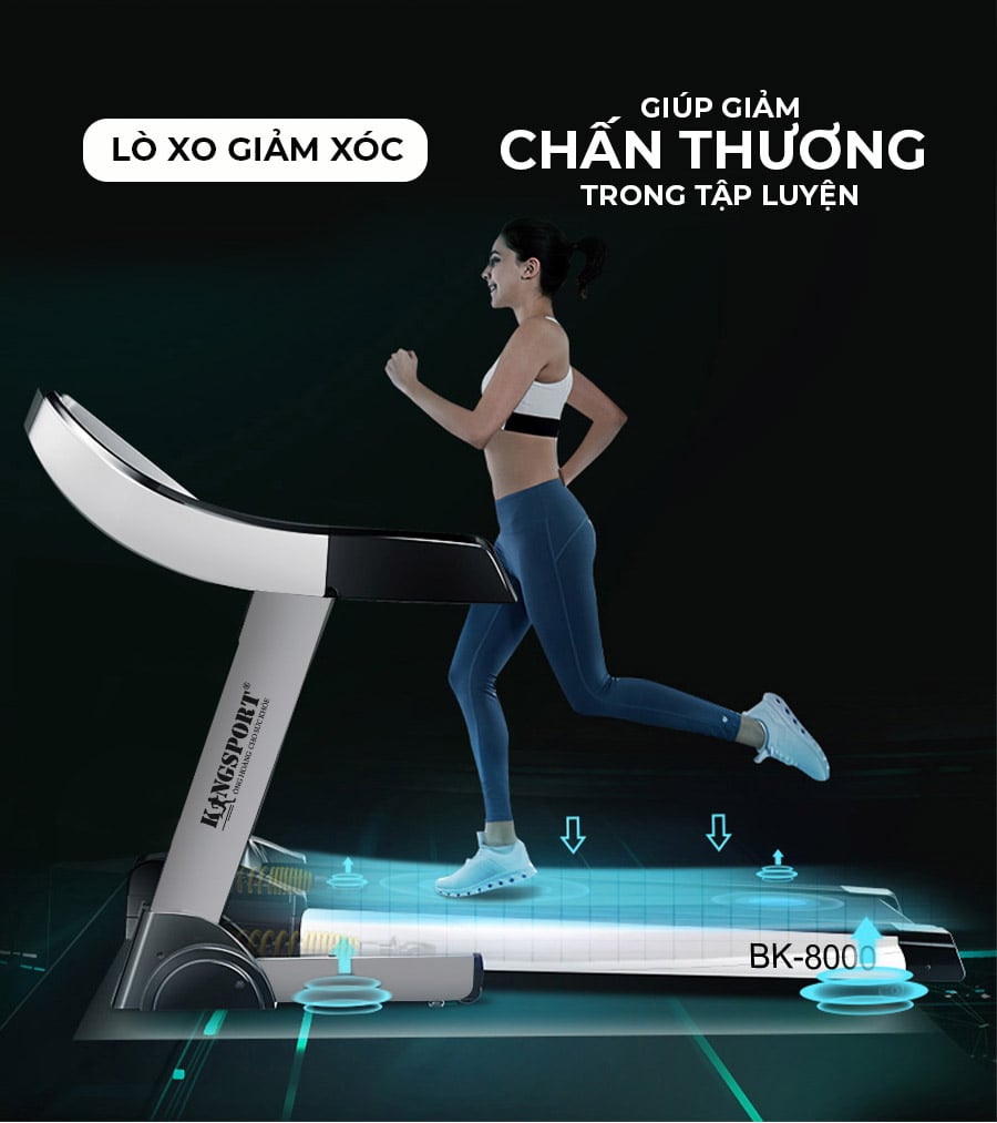 Máy Chạy Bộ Kingsport BK-8000 Đơn Năng - Sự Lựa Chọn Xứng Đáng Cho Sức Khỏe