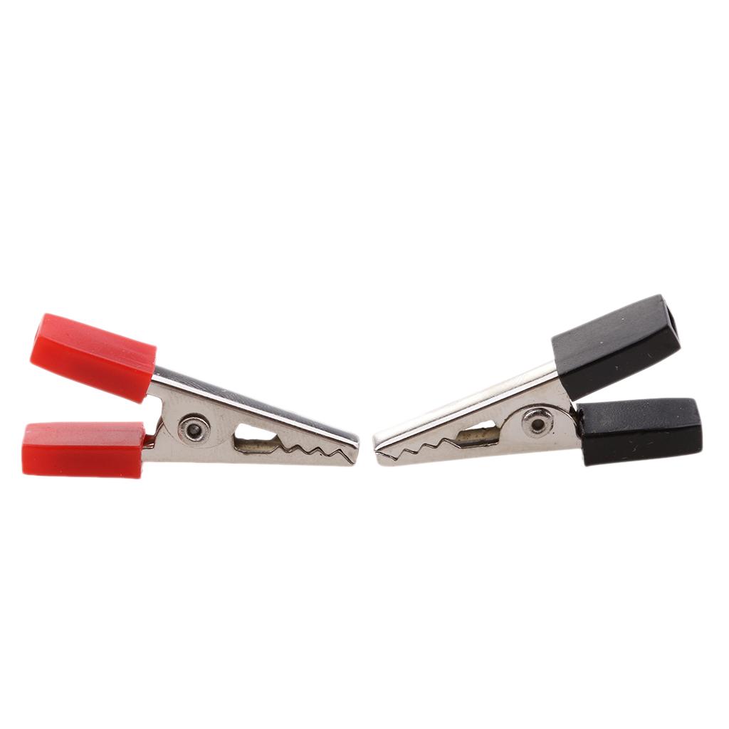 10 Pieces 35mm Alligator Crocodile Test Clips Clamps Lead Probe Connector
