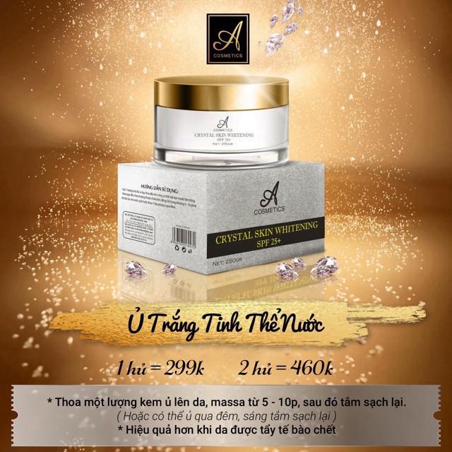 Ủ TRẮNG PHA LÊ TINH THỂ NƯỚC- Crystal skin whitening