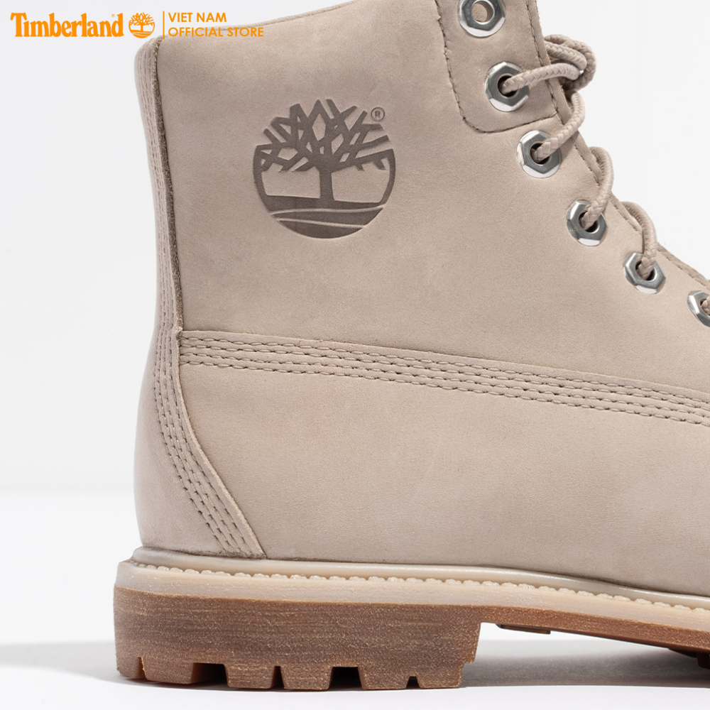 [Original] Timberland Giày Boot Nữ Paninara Collarless 6inch Waterproof Boot Light Taupe Nubuck TB0A44KUAI