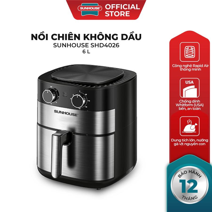 Nồi Chiên Không Dầu SUNHOUSE SHD4026 6L - Hàng chính hãng