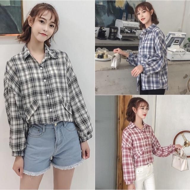 ÁO SƠ MI CARO FORM RỘNG