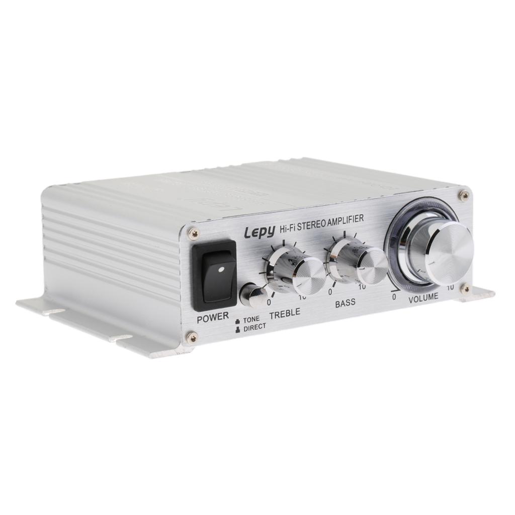 2*25W Stereo Power Car Amplifier BASS DC 12V 3.5mm Scoket for MP3