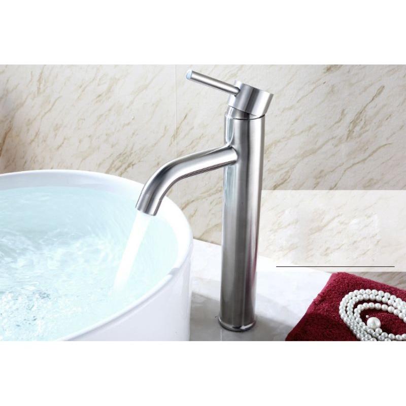Vòi lavabo nóng lạnh dương bàn inox 304