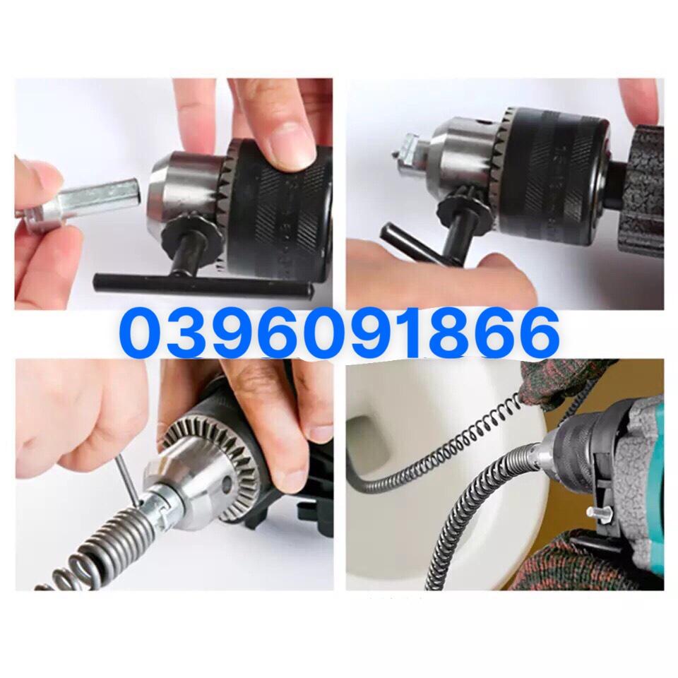 Dây thông tắc cống dùng cho máy khoan phi 16