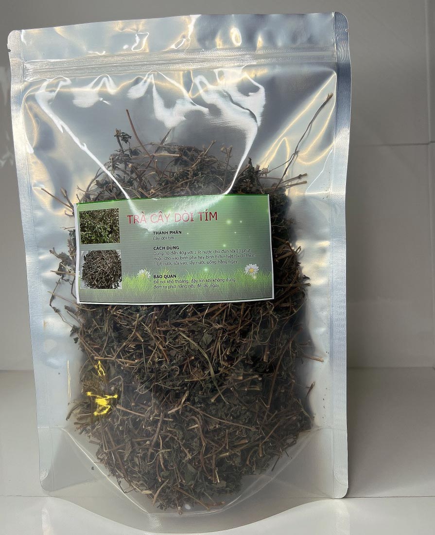 Cây dòi thân tím (Cây thuốc dòi - Cây bọ mắm - Cây dòi tím) - Sản phẩm khô làm trà - Gói 1kg