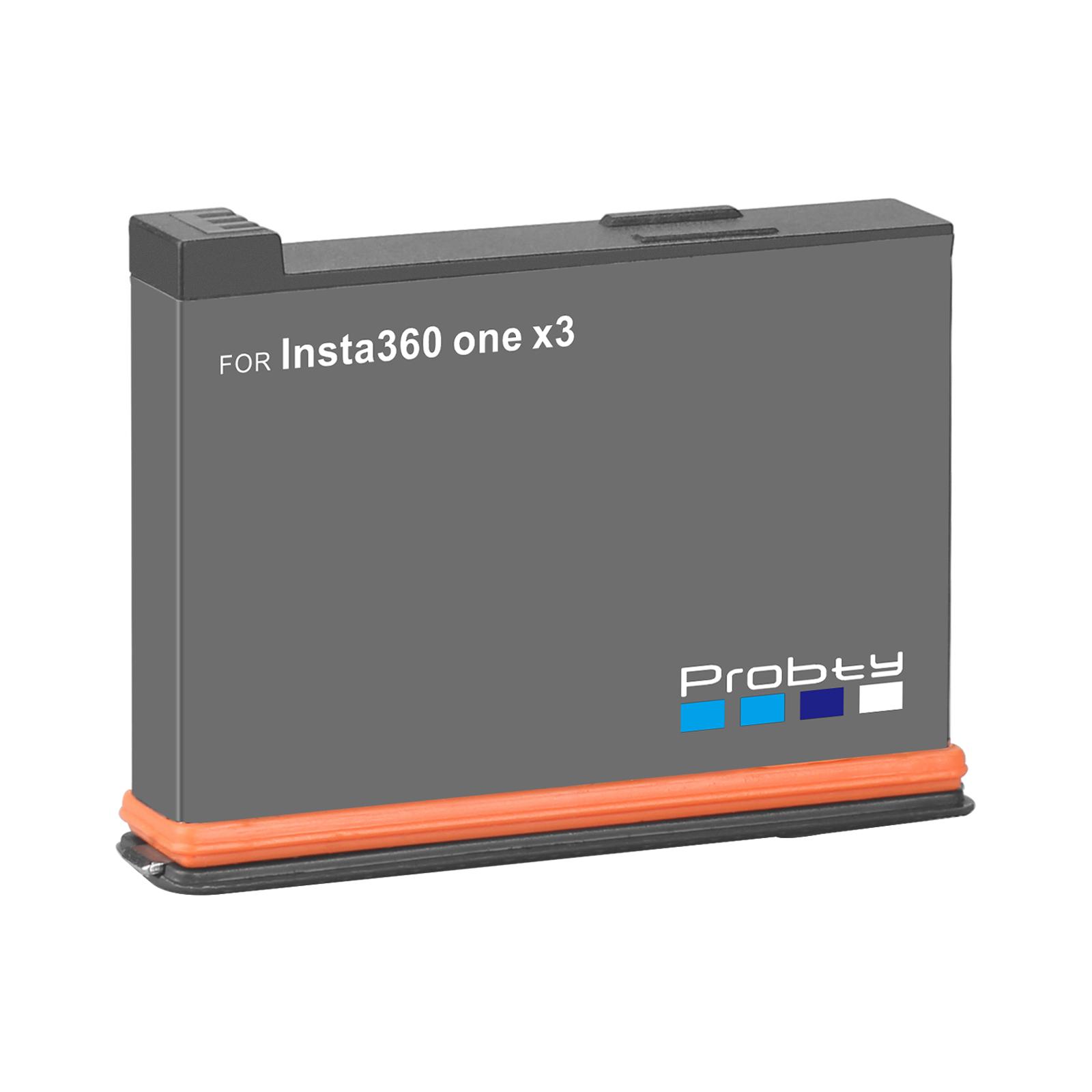 2 pin 2200mAh cho pin lithium có thể sạc lại Insta360 ONE X3 Insta 360 X3 máy ảnh toàn cảnh phụ kiện sạc nhanh Màu sắc: 2BatteryWithCharger