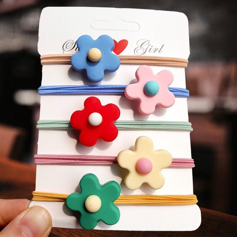 DÂY BUỘC TÓC HÌNH BÔNG HOA SIÊU CUTE- NUNAM SHOP