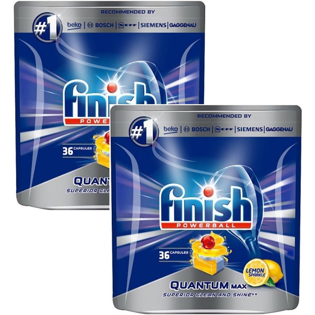 Viên rửa bát Finish quantum Ultimate 36 viên hương chanh