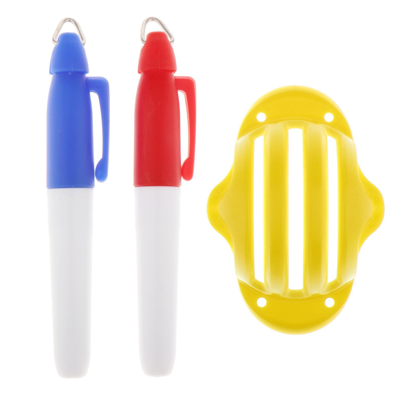 Golf Ball Liner Marker Template Alignment Marker Pens Putting Aids Yellow