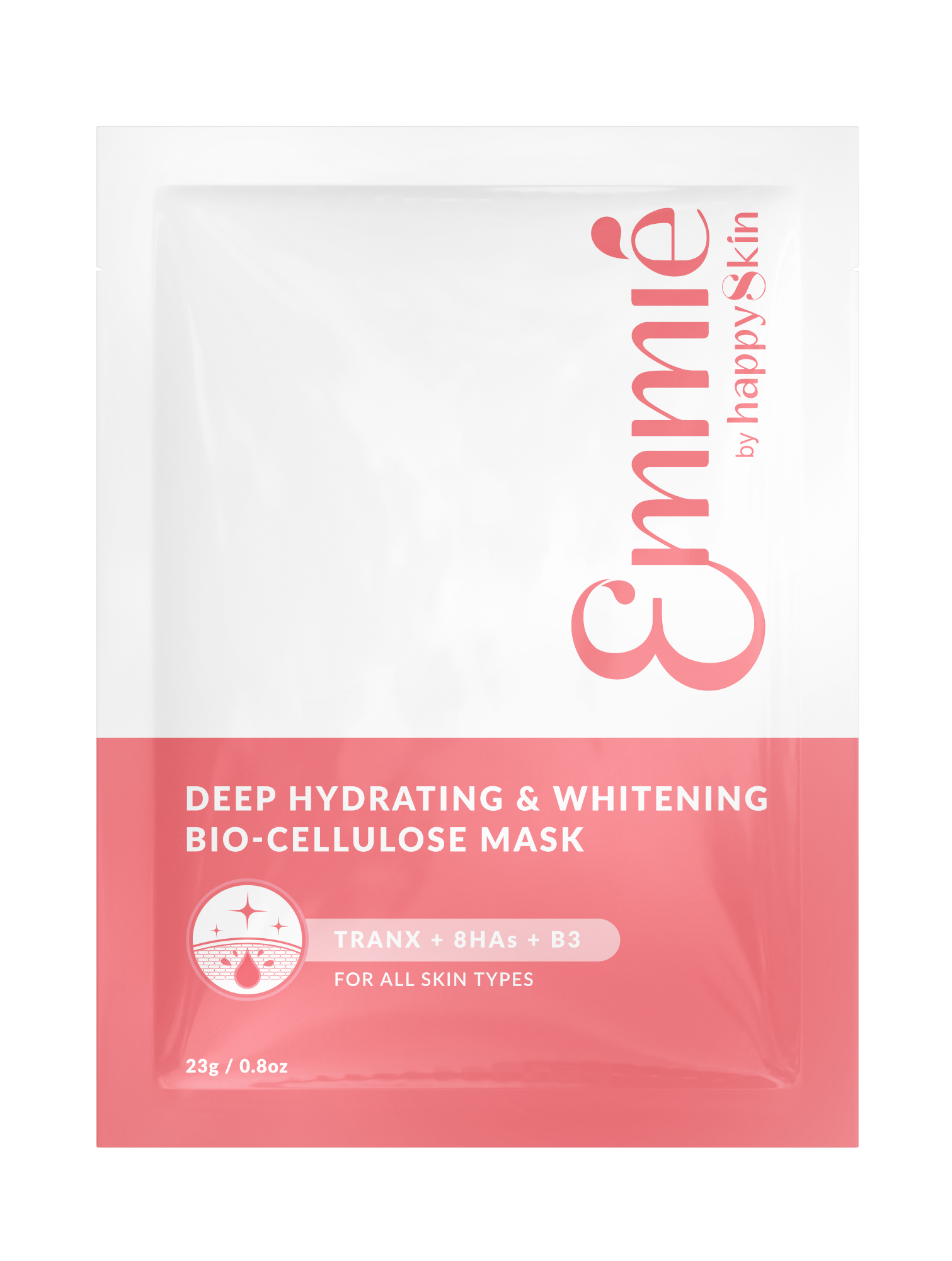 Mặt Nạ Dưỡng Trắng Super Hydrating & Whitening Bio Cellulose Mask Emmié by HappySkin