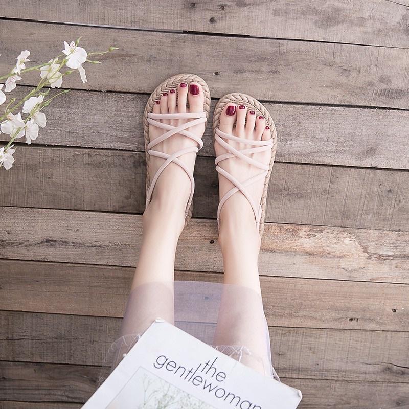 Giày sandal nhựa nữ đế giả cối đi mưa đi biển đi học cực xinh chống trơn trượt - GL003