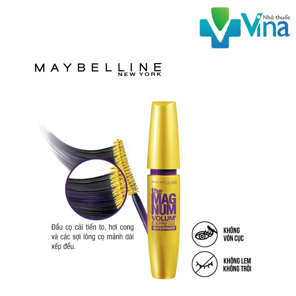 Mascara làm dày mi gấp 10 lần và ngăn rụng mi Maybelline Magnum 9.2ml