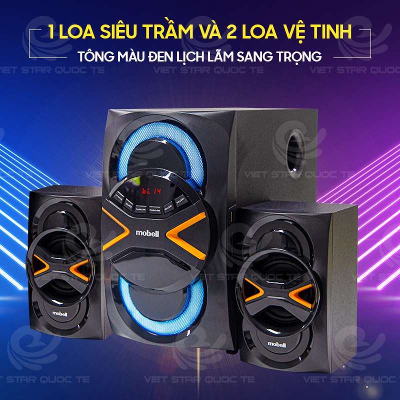 Loa Bluetooth Vi Tính Mobell MB-9200 Kèm Remote - Hàng Chính Hãng