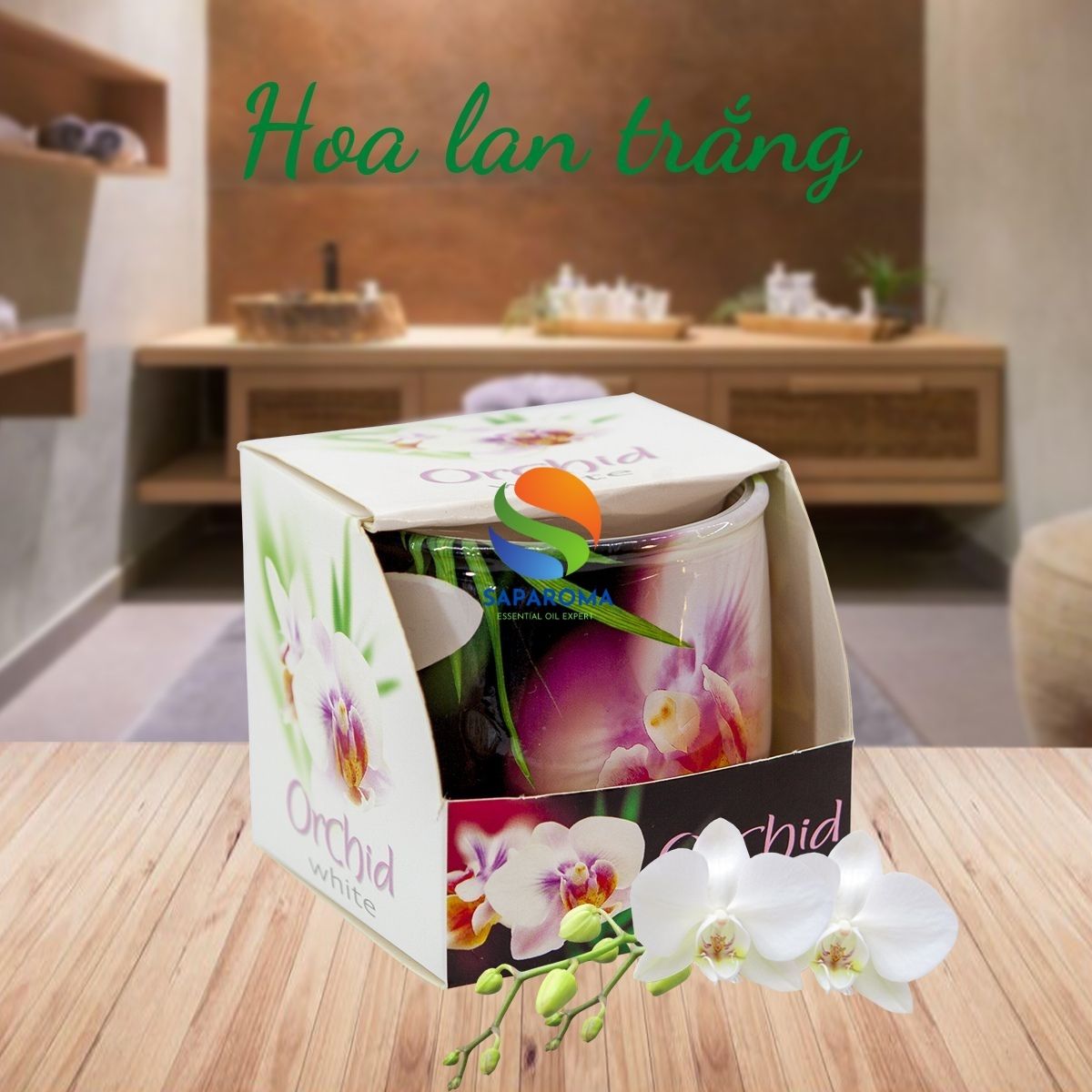 Ly nến thơm tinh dầu Bartek Orchid 100g QT024475 - lan hồ điệp, nến trang trí, thơm phòng, thư giãn, hỗ trợ khử mùi (giao mẫu ngẫu nhiên)