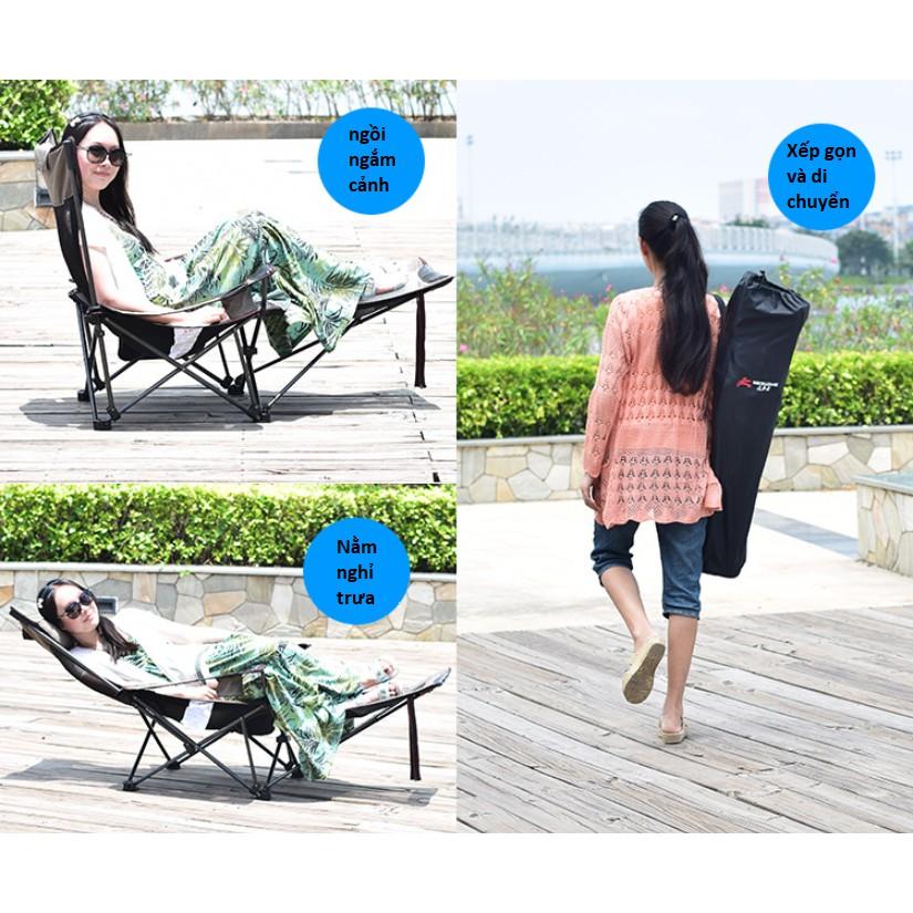 Ghế Xếp Du Lịch Dã Ngoại Chịu Lực 100kg