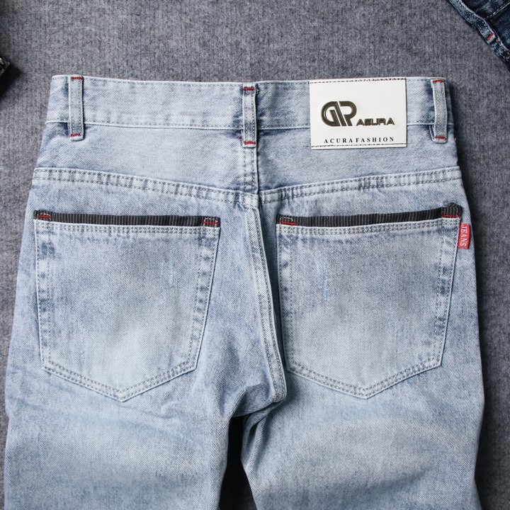 Quần short jean nam xanh bạc Q414 Muidoi