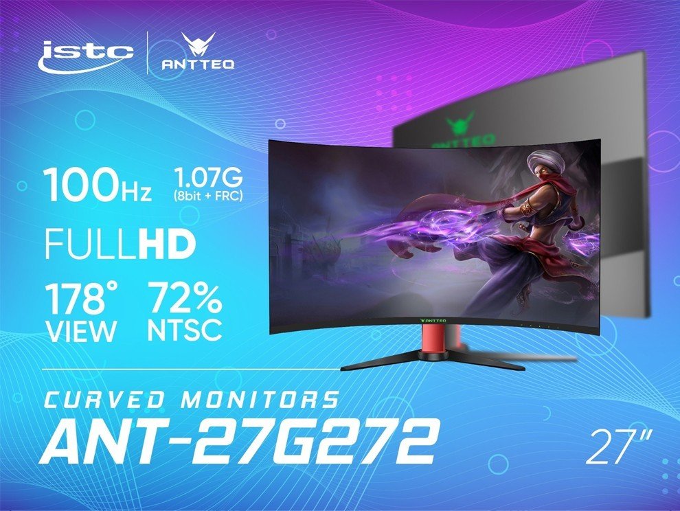 Màn hình cong Gaming HKC ANT-27G272 27 Inch (FHD/VA/100Hz/5ms/1.07 tỷ màu) - Hàng chính hãng