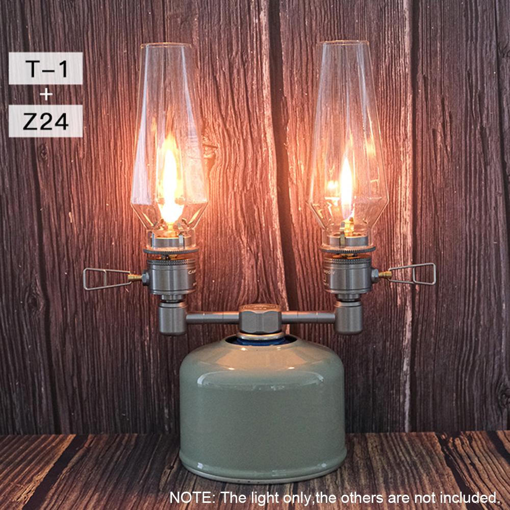 Đèn đốt khí ga thiết kế hình cây đèn dầu,nhỏ gọn, tiện lợi cho cắm trại, dã ngoại