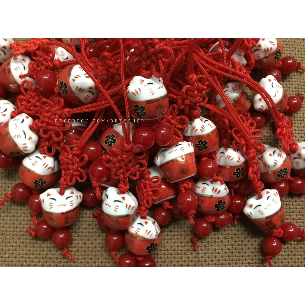 Móc khóa mèo neko may mắn