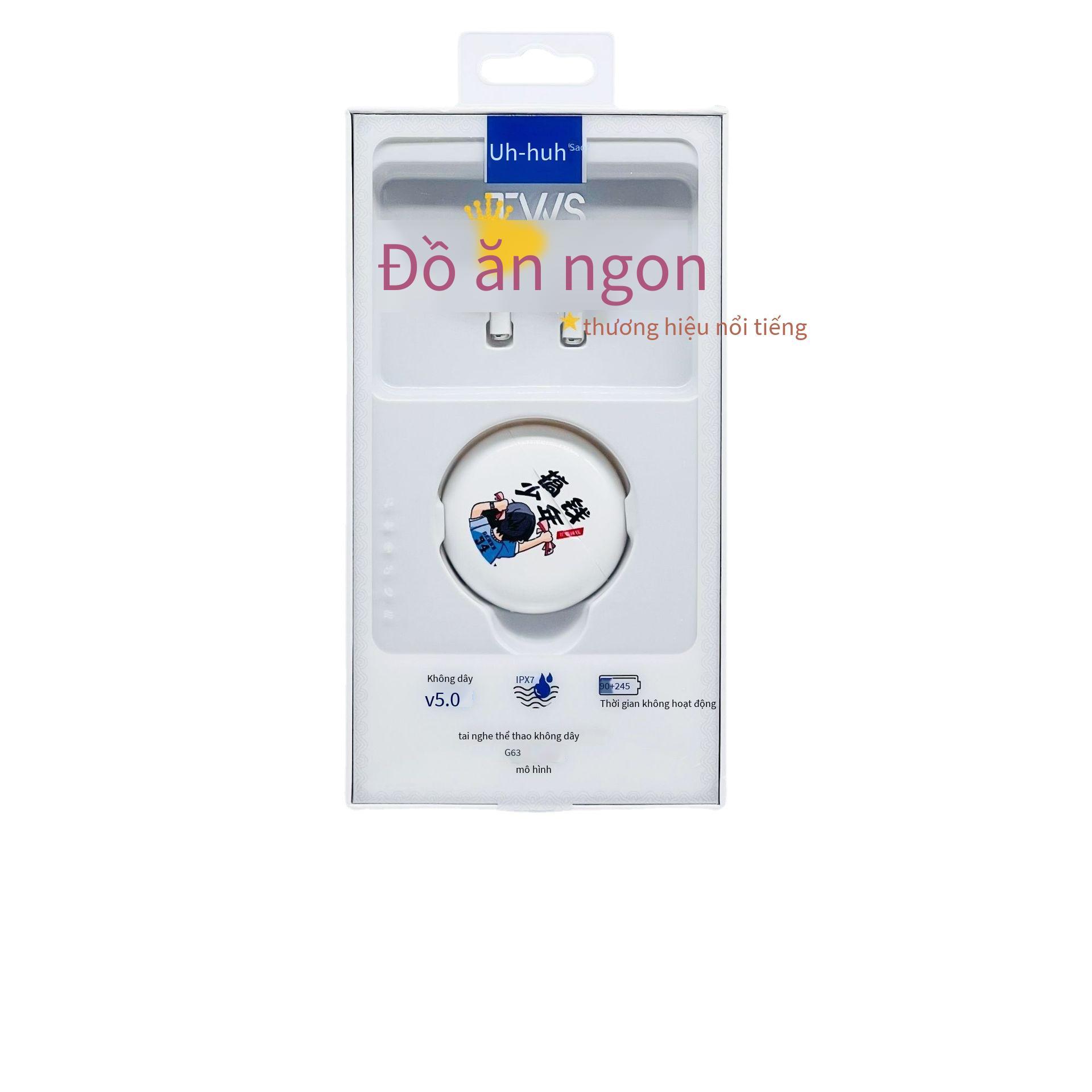 Tai nghe Bluetooth hai tai thế hệ thứ sáu được sơn nút tai không dây loại bỏ tiếng ồn bán trong tai tai nghe chơi game cảm ứng loa siêu trầm
